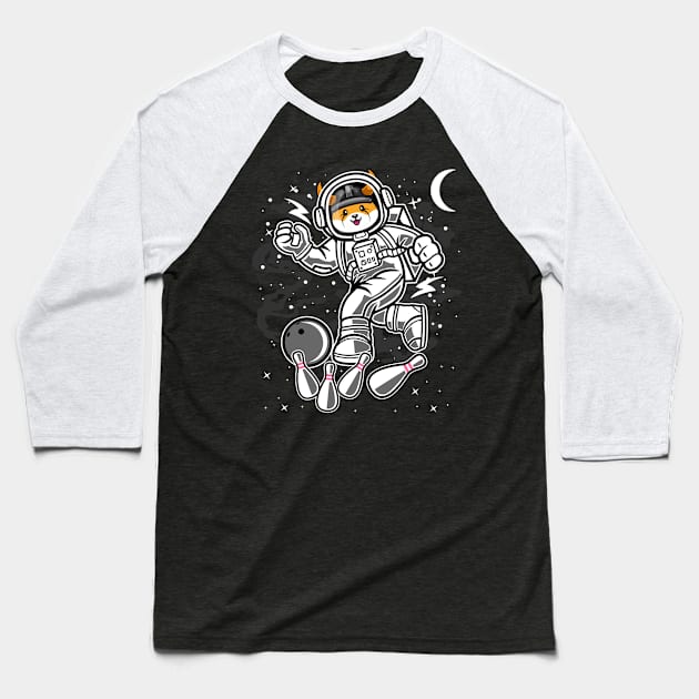 Astronaut Bowling Floki Inu Coin To The Moon Floki Army Crypto Token Cryptocurrency Blockchain Wallet Birthday Gift For Men Women Kids Baseball T-Shirt by Thingking About